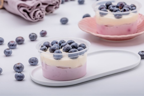 Dezert Mascarpone s borůvkami
