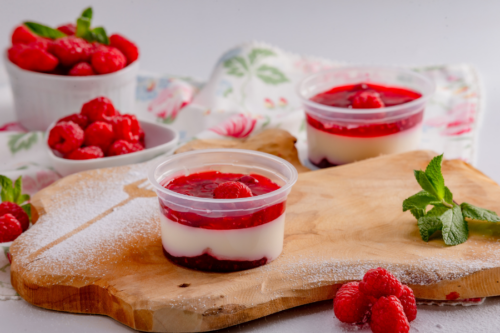 Panna cotta malina